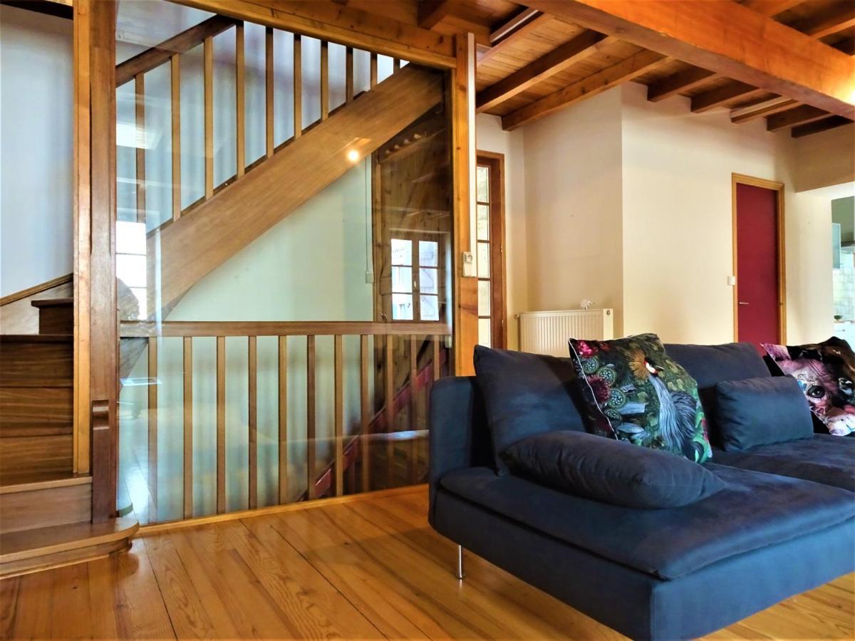Au Coeur De - Magnifique En Pierres Pour 7 Personnes - Piscine Privee - Poele - Vue Imprenable Sur Le Village - Jardin - Garage