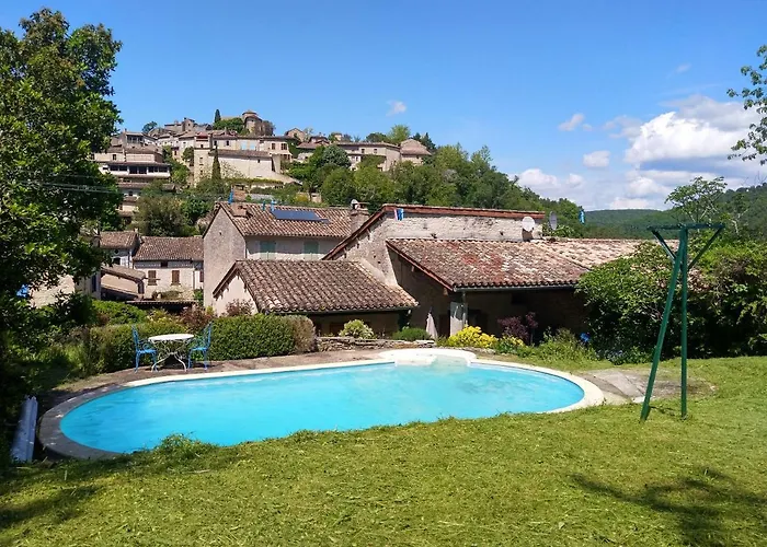 Magnifique villa en pierres 6 personnes - piscine et cheminée - Bruniquel